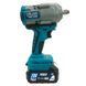 Гайкокрут акумуляторний PROFI-TEC PTW1003BL (2акум.20В 5Аг/зарядний/кейс) 006104 фото 3