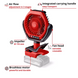 Вентилятор акумуляторний EINHELL GC-CF 18/110 Li-Solo 3408061 фото 6
