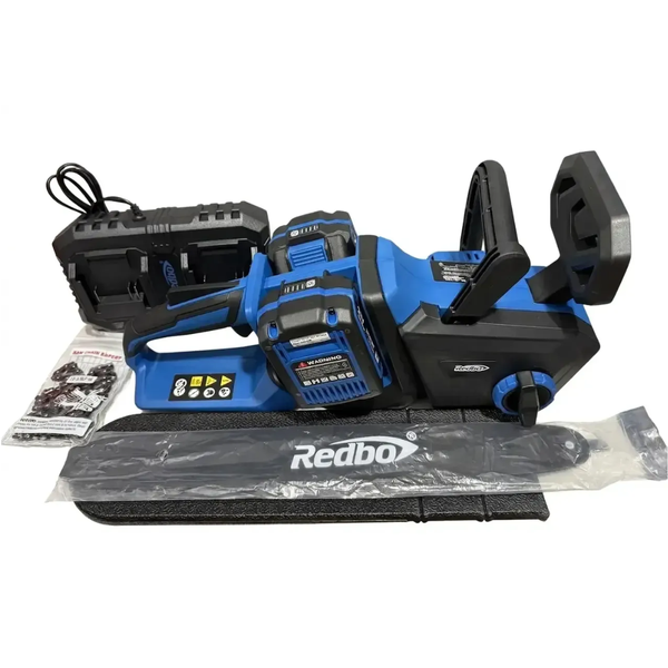 Цепная пила REDBO RB-42/16BL (2 аккумулятора 21 В + 21 В, 4 Ач / зарядное устройство / 40 см) RB-42/16BL фото