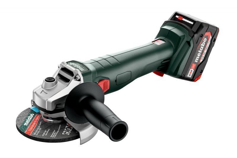 Шліфмашина кутова METABO W18L9-125(2акум.18В 4Aг/зарядний/кейс) 602247510 фото